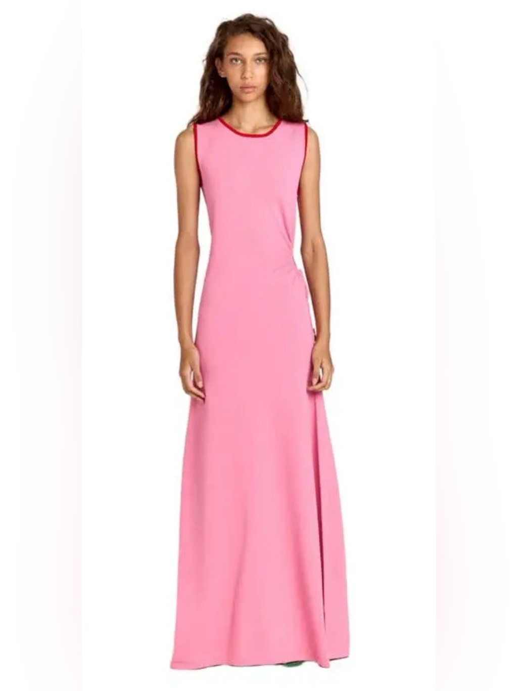 Nwt 320 Romy The Brand Loulou Knit Maxi Dress In Pink Small